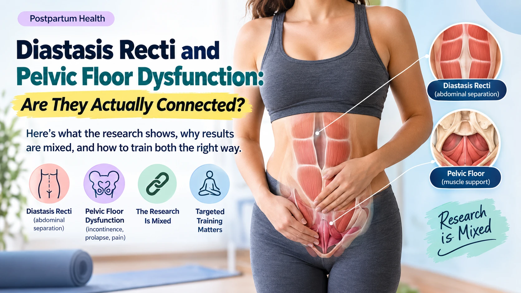 Diastasis Recti and Pelvic Floor Dysfunction: Are They Really Connected?